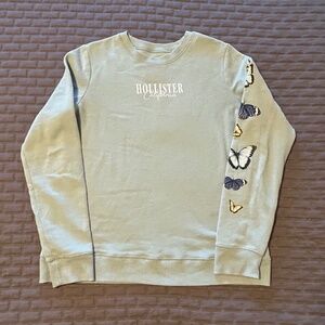 Hollister | California Women's Light Green Sweatshirt- Size M